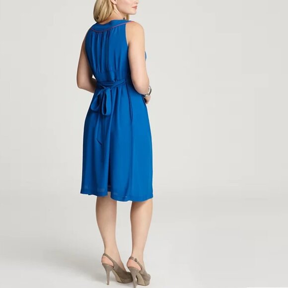 Anna Scholz Piped Pinafore Dress - Picture 3 of 7